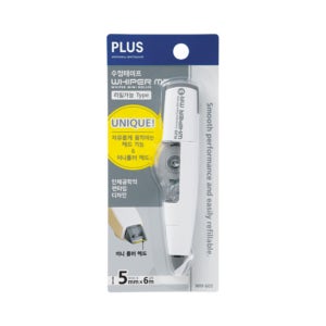플러스 수정테이프 WH-605 파스텔 뉴컬러 에디션 고급 펜타입 본품, 그레이, 1개
