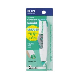 플러스 수정테이프 WH-605 파스텔 뉴컬러 에디션 고급 펜타입 본품, 그린, 1개