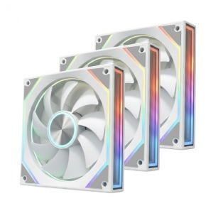 JBCNC X120 PRO 인피니티 ARGB PWM 리버스 (3팩, 화이트)