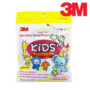 3M 쓰리엠 일회용치실 벌크형 대용량 치실팩 Y 스틱형 어린이용 치과용 키즈치실, 38개입, 1개