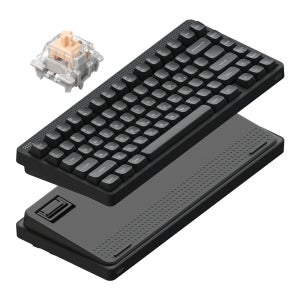 NUPHY NODE75 기계식키보드 하이 프로파일 잉크 그레이, 맥스 저소음 블러시축