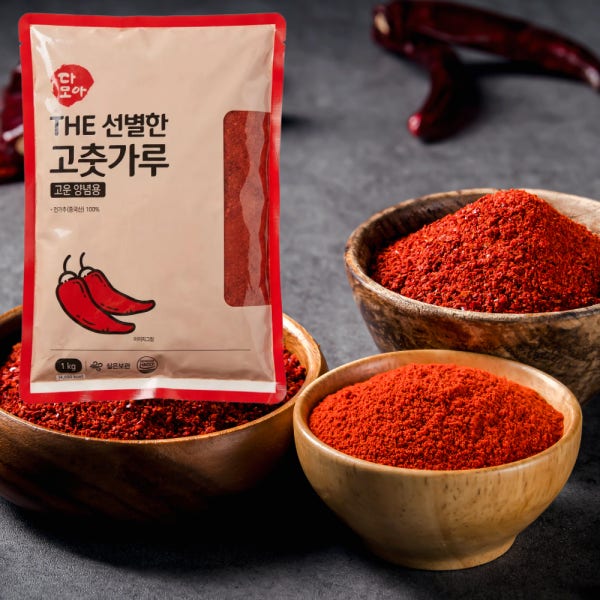 국내제조 중국산 다모아 고춧가루 1KG HACCP 고추가루 양념용