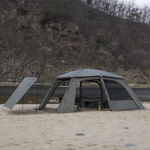 블루폴 브레이브 / 거실형 리빙쉘 텐트 우레탄창포함 풀구성 설치영상