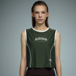 메쉬 져지 슬리브리스 딥카키