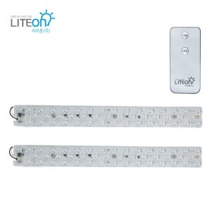 라이톤 LED 모듈 램프 2개입 리모컨 세트 30W 모듈기판