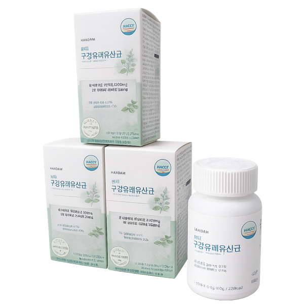 한담 구강유래유산균 자일리톨 <b>3000</b>mg 애플민트맛 60정 X 3개