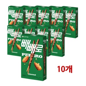 롯데 빼빼로 아몬드 37g 10개