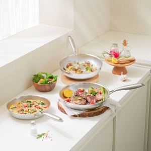 파르셀 무연마제 통3중 304스테인리스 프라이팬 24cm