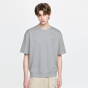 [MLB] 베이직 스몰로고 반팔 맨투맨 NYM (Melange Grey) 3ARSB0163