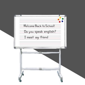 단면 영어 자석칠판 이동식 붙이는 화이트보드 거치대 알루미늄 900x1200 스탠드 세트