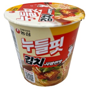 농심 누들핏 김치사발면 37.5g 8개입 소컵라면