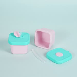 [쁘띠윙스] 실리콘 다용도 이유식기 빨대컵 1개/ 2개/ 3개/ 6개