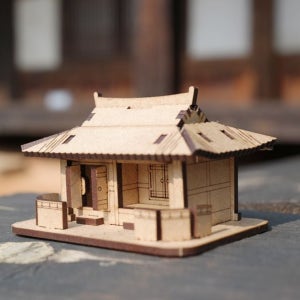 기와집 한옥 나무모형 조립 나무DIY조립 나무 건축 건물 나무조립모형DIY DIY 모형 만들기