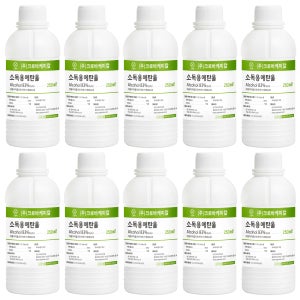 크로바 소독용 에탄올 83% 알콜 의약외품 250ml 10개