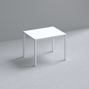 209애비뉴 제로데스크 학생 서재 책상 1000x800mm, 화이트상판+화이트프레임