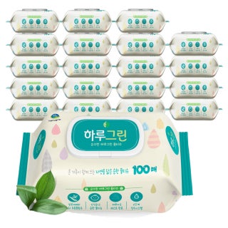 순수한 물티슈 캡형 100매 20팩 제품 썸네일