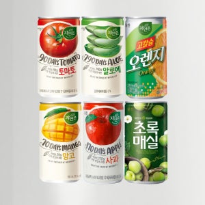 웅진 자연은 미니캔 180ml x 30캔 업소용(오렌지 망고 알로에 토마토 사과 매실)