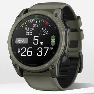 가민 택틱스8 아몰레드 아웃도어 GPS 스마트워치 세라코트 올리브 드랩, 51mm