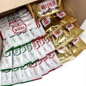 크라운 과자 3종세트 쿠크다스 화이트+쿠크다스 커피+버터와플 믹스 총 30개 대용량