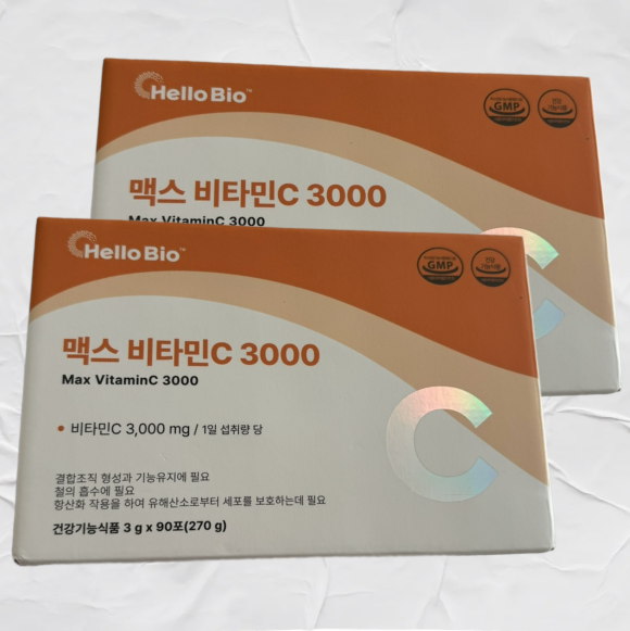 헬로바이오 맥스 비타민C 3000 3g x 90포, 2개