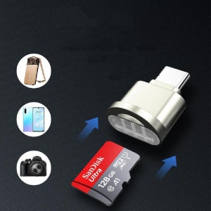 SD카드리더기 C타입 MicroSD TF카드 마이크로 휴대용 핸드폰 블랙박스 아이폰