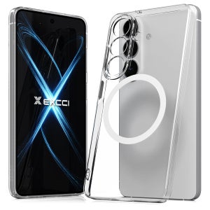 엑씨 에어슬림 맥세이프 호환 투명 슬림 케이스 화이트, 갤럭시S26 플러스