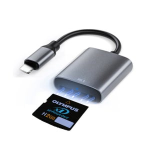 라이트닝 8핀 xD카드 리더기 2IN1 올림푸스 카메라 호환 USB 3.0 5Gbps