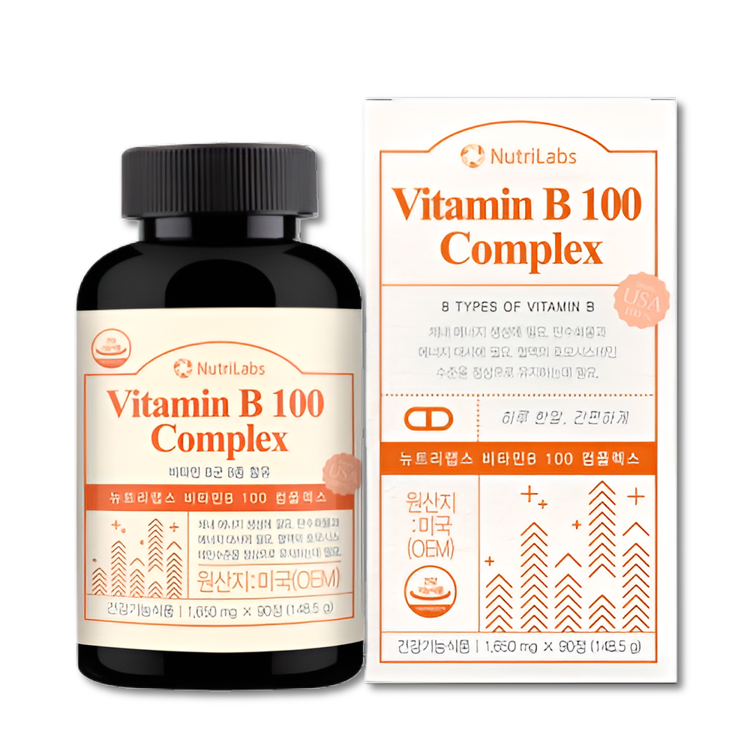 활력 비타민B100 컴플렉스 고함량 비타민B 복합체 티아민 리보플라빈