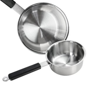 리빙아트 라면 분식 이유식 가정용 업소용 인덕션 스텐 편수 자루냄비 16cm