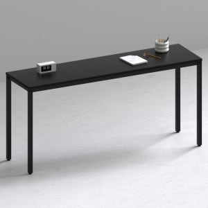209애비뉴 제로데스크 슬림 1400x400mm, 블랙상판+블랙프레임