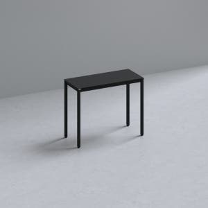 209애비뉴 제로데스크 슬림 400 900x400mm, 블랙상판+블랙프레임