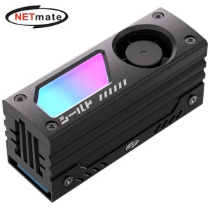 넷메이트 ARGB M.2 SSD 알루미늄 방열판 (블랙) [EZDIY-FAB] NM-DPI2362