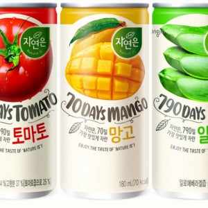 웅진 자연은 180ml x 30캔 업소용 미니캔 (토마토,망고,알로에)