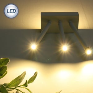 LED 자유봉 3등 스포트 간접 벽등 18W (화이트)