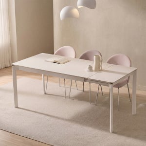 르모빌리 슬레이 확장형 포세린 세라믹 식탁 테이블 4인용 6인용 1400 1800 12T