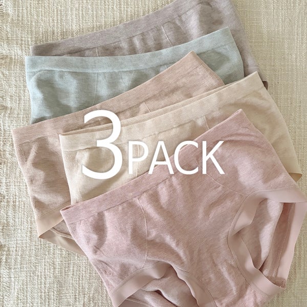 (3 Pack) 여성 착붙 팬티 엉덩이집 Y존 안끼는 심리스 모달 빅사이즈 편안한 요일팬티