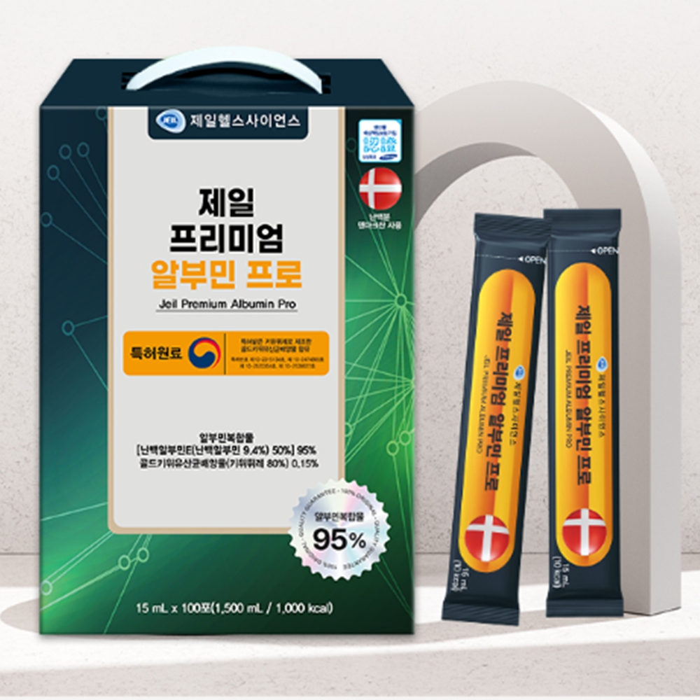 제일 프리미엄 알부민 단백질 프로 골드키위 유산균배양물 알부민 복합물 액상형 간편 영양제