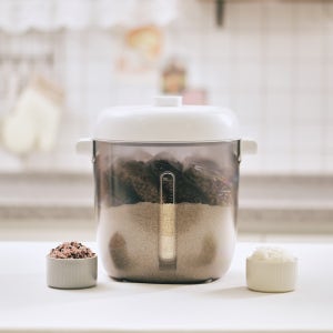 보만 원터치 무선 진공 쌀 보관 통 10kg 밀폐용기 분리세척가능 12kg