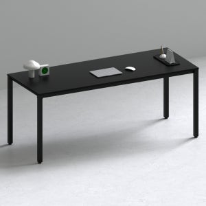 209애비뉴 제로데스크 학생 컴퓨터 책상 2000x1000mm, 블랙상판+블랙프레임