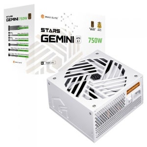 맥스엘리트 STARS GEMINI 750W 80PLUS브론즈 ATX3.1 화이트