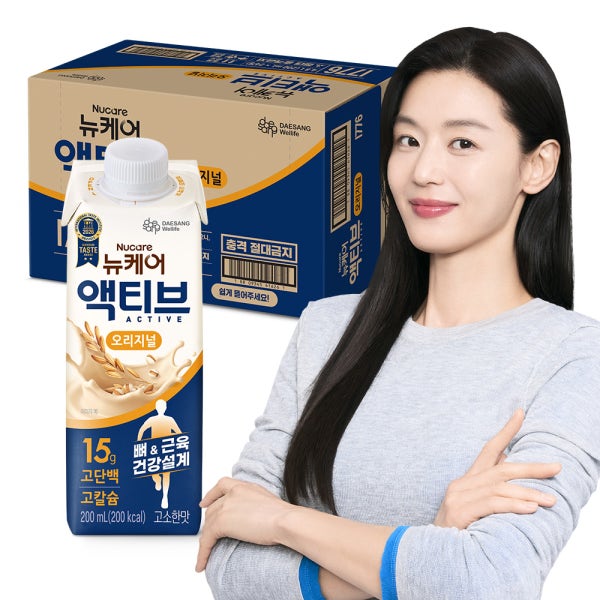 뉴케어 액티브 오리지널 200 mL 24팩 균형영양식 + 뉴케어 영양간식 시니어뼈건강 노인영양식 영양음료