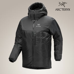 아크테릭스 알파 파카 남성 극동계 우모복 빌레이 자켓 Black