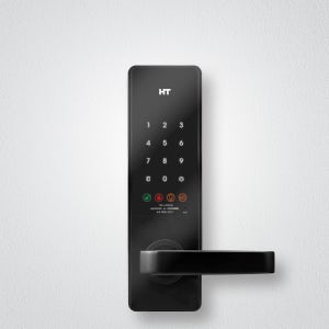 현대에이치티 무타공도어락 레버형 현관문 도어락 스마트 현관 번호키 설치 TDL-L3002N