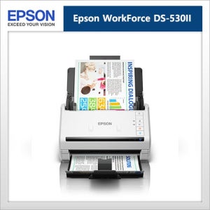 [EPSON] 엡손 양면 스캐너 DS-530 (A4/양면스캔/CIS방식/광학해상도600dpi/ADF급지량50매/자동급지장치/이중급지감지/자동기울기보정/OCR문자인식/백지스킵)