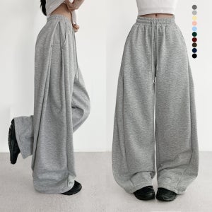 봄신상 10컬러 또또 스냅 와이드 팬츠 벌룬 트레이닝 츄리닝 바지 키작녀 키큰녀 면팬츠 면