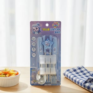 캐치티니핑 빛나핑 무소음 교정 젓가락 수저세트 포크 케이스 풀세트