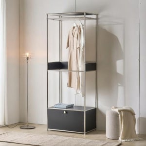 지베뉴 모드 1도어 미드센츄리 모듈 드레스룸 철제 옷장