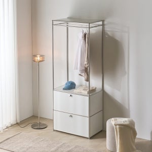 지베뉴 모드 2도어 미드센츄리 모듈 드레스룸 철제 옷장