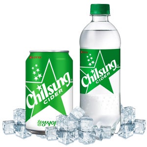 칠성사이다 355ml 캔 500ml 페트 각6개총12개 업소용 음료수 탄산 캔음료 사이다