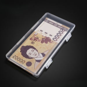 현금 지폐 보관함 미니 돈 보관 박스 케이스 돈통 상자 투명 플라스틱통